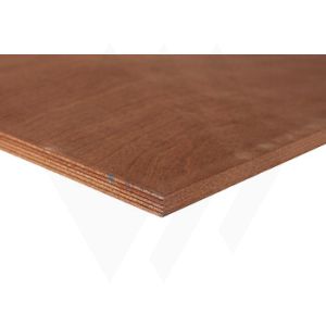 15mm Mahonie Bruynzeel Suprahecht, kwaliteit A/B onbehandeld