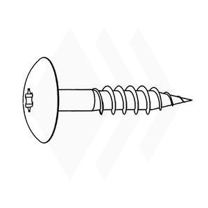 TRESPA Schroef 4,2x38mm kleur Ral 7021 zwartgrijs (doos a 100stuks) 4,2x38mm